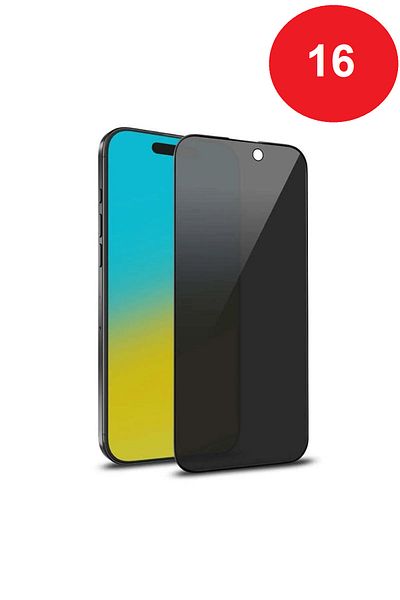 Balerion واقي شاشة Apple Iphone 16 Ghost مغطى بالكامل (مضاد للكهرباء الساكنة) زجاج غير قابل للكسر