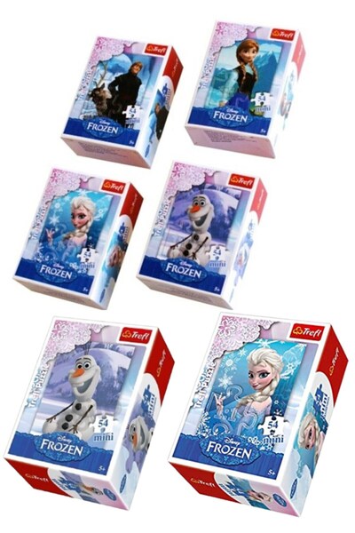 Oyunsal Karlar Ülkesi Mini Puzzle Set 6 Adet 54 Parça Puzzle