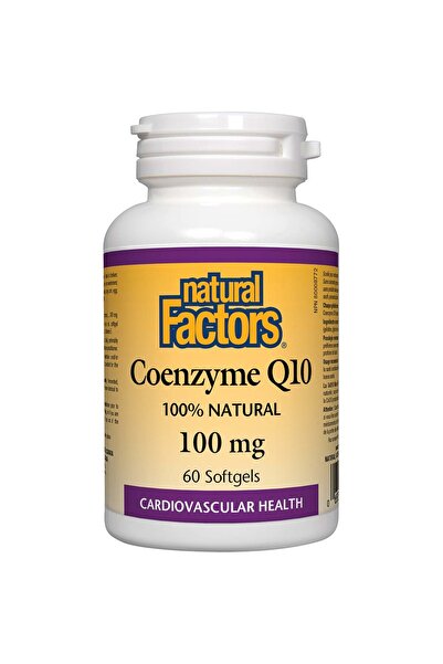 Natural Factors إنزيم كيو 10، 100 ملجم، 60 كبسولة هلامية