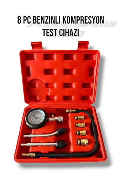 EKİNLER 8 Parça Motor Kompresyon Test Cihazı Nt0031