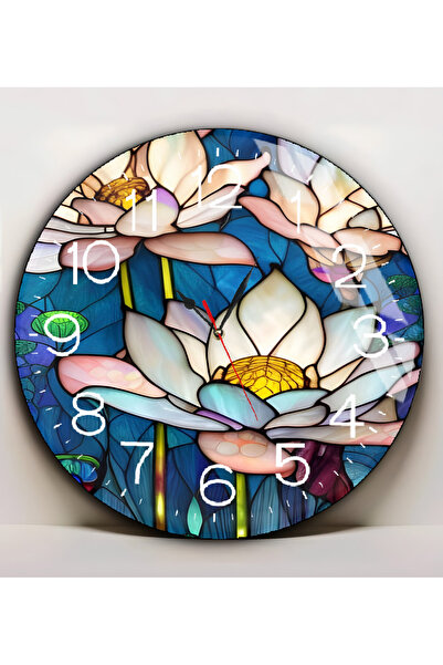 Harikabirev HARİKABİREV | PIESE DE STICLA (CEAS) ALBASTRU ALB TABLA DE FLORI ...