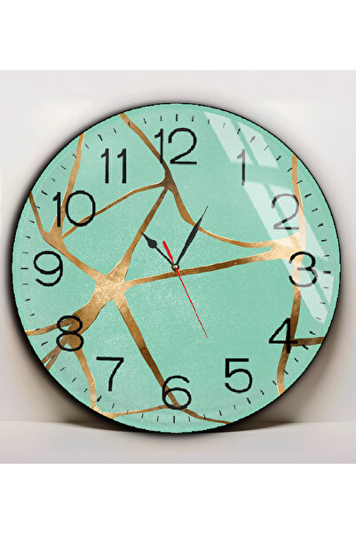 Harikabirev HARİKABİREV | PIESE DE STICLA (CEAS) VERDE AURIE KINETSUGI TABLOS...