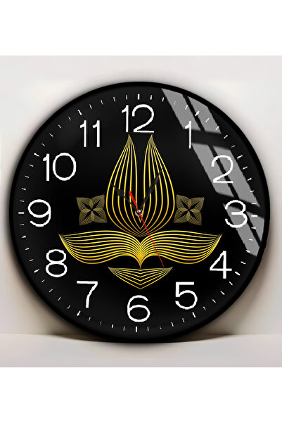 Harika bir ev HARİKABİREV | PIECE DE STICLA (CEAS) NEGRU AUR CULOARE TABLOA A...