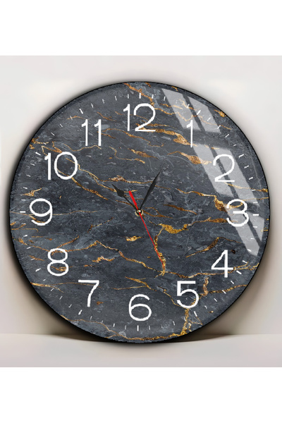 Harika bir ev HARİKABİREV | PIESE DE STICLA (CEAS) CULOARE AUR ANTRACIT TABLO...