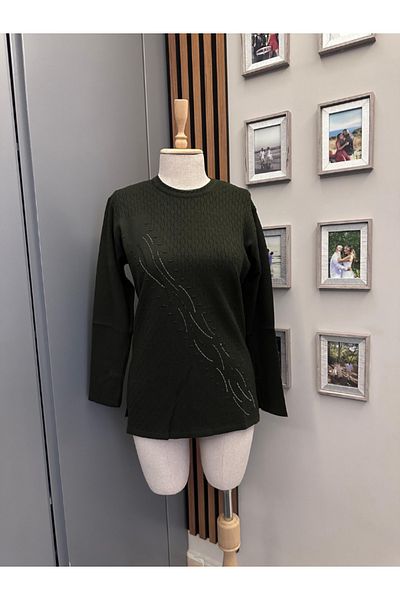 BERNEO Pulover din bumbac Lycra cu design special pentru mama