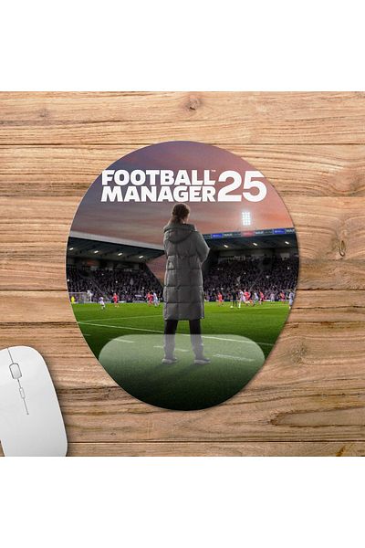 Pixxa لوحة ماوس Football Manager 25 مع دعم للمعصم موديل 1 - بيضاوية
