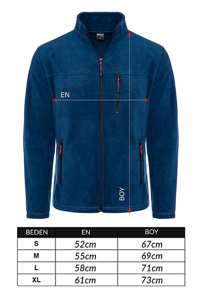 VEGA PORT Unisex Bato Collar Full Zipper Jacket Indigo.