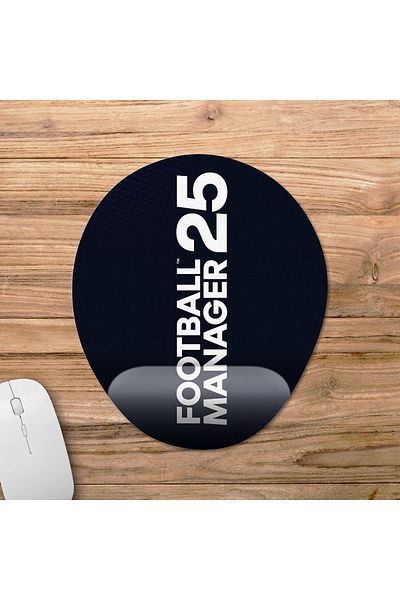 Pixxa لوحة ماوس Football Manager 25 مع دعم المعصم موديل 3 - بيضاوية