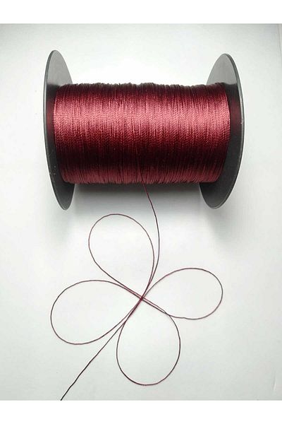 Eskişehir hobi sanat Claret Red Rosary Thread - 0.5 Mm, 400 Meters