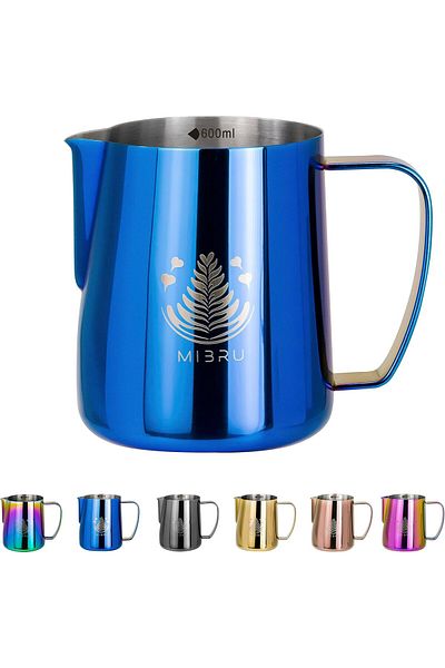 MIBRU Coffee milk froathing pitcher 600ml blue from MIBRU