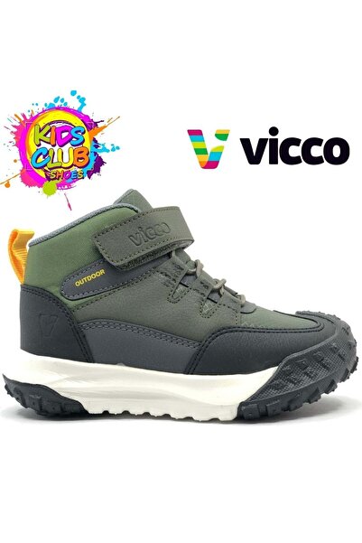 Kids Club Shoes Vicco Annie Phylon Kauçuk Taban Ortopedik Çocuk Bot HAKİ