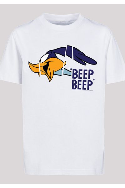 F4NT4STIC Kinder Looney Tunes Roadrunner Beep Beep With Kids Basic Tee