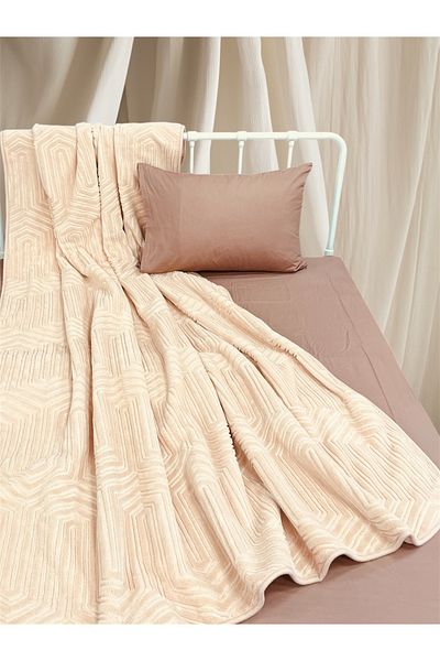 Özdilek Single Blanket - Thick Embos Cream