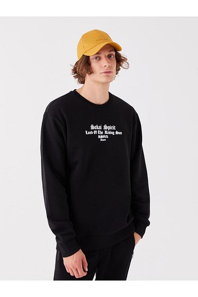 LC Waikiki Crew Neck Long Sleeve Printed Men's Sweatshirt