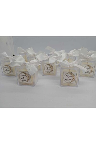 PERFECT HOBBY 50 ADET MİKA KUTULU MİNİ BUBBLE MUM SÖZ KINA NİSAN NİKAH VE DAV...