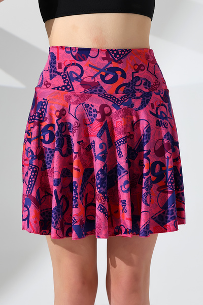 aykum Γυναικεία ψηλόμεση φούστα με σορτς παραλίας & αθλητική φούστα, ελαστικό ύφασμα