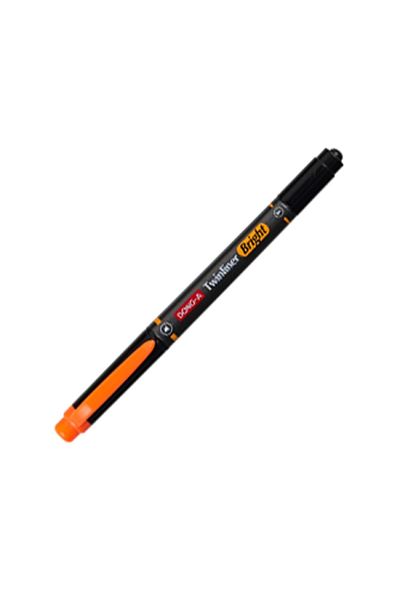 Dong-A Bright Twinliner Pen with Orange Highlighter - No:10