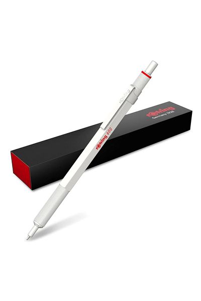 Rotring 600 Model White Ballpoint Pen - Pearl