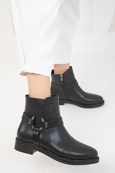 SOHO Women's Black Boots - 19796 Model Bootie
