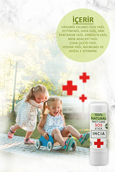 Incia %100 Doğal Sos Stick Anlık Yatıştırıcı Organik Yalancı İğde Hızlı Koruma Bitkisel 6 G