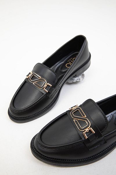 SOHO Black Women's Loafer Shoes 19598
