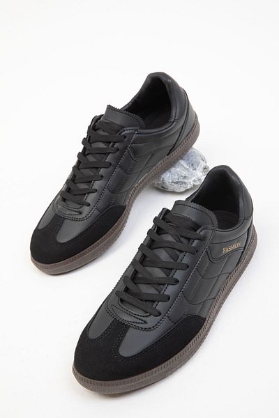 SOHO Schwarz-Schwarzer Unisex-Sneaker 19792