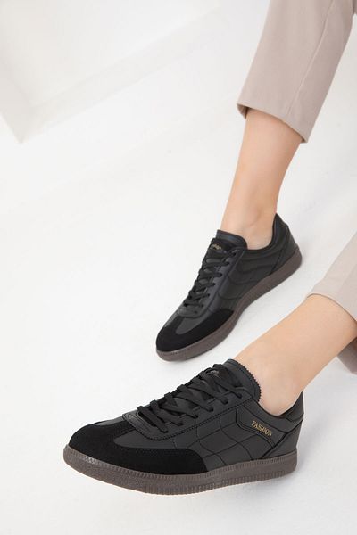 SOHO Schwarz-Schwarzer Unisex-Sneaker 19792