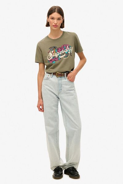 SUPERDRY TATTOO SCRIPT RELAXED T-SHIRT