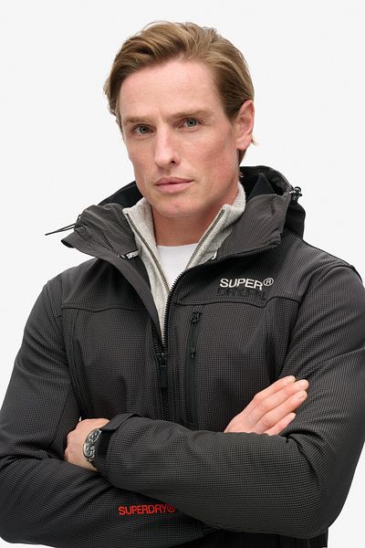 SUPERDRY Softshell Ripstop Kapuzen-Trekkermantel