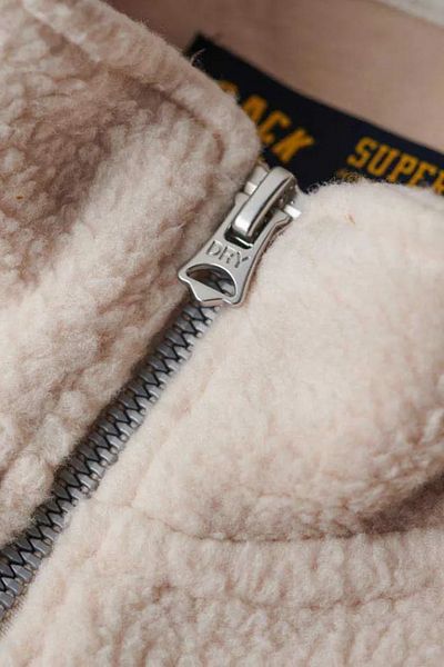 SUPERDRY Country Club Borg – Low-Purpose-Sweatshirt mit halbem Reißverschluss