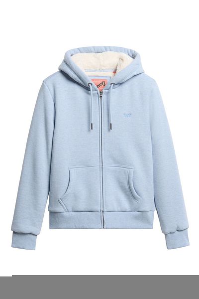 SUPERDRY ESSENTIAL BORG LINED ZIP HOOD