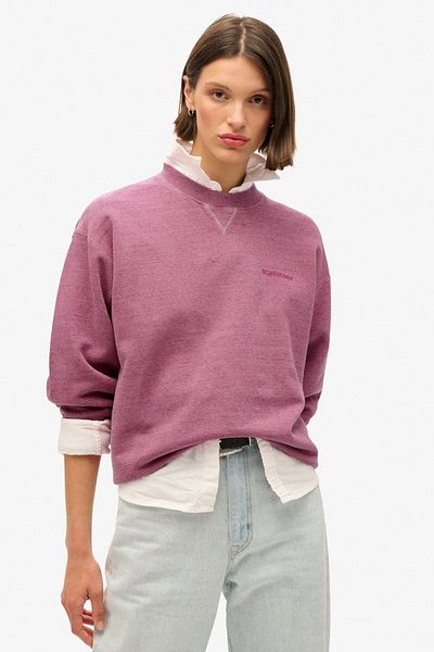 SUPERDRY Essential Logo Overdyed Sweat