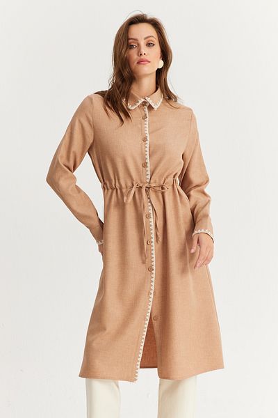 Cool & Modest Φόρεμα Camel Midi Shirt - Γυναικείο MASF10