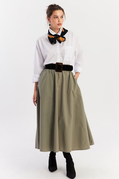 Cool & Modest Mintfarbener Glockenrock für Damen – ELA3951