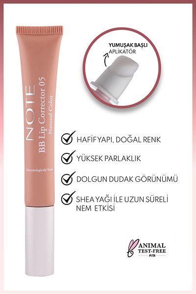 NOTE Bb Lip Corrector Color Equalizing and Moisturizing Lip Gloss - 05 - Brown