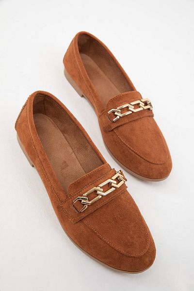 SOHO Damen-Ballerinas aus hellbraunem Wildleder – Modell 1967.