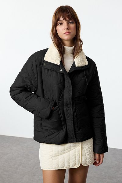 Trendyol Collection Palton negru cu croiala normală - TWOAW25MO00175