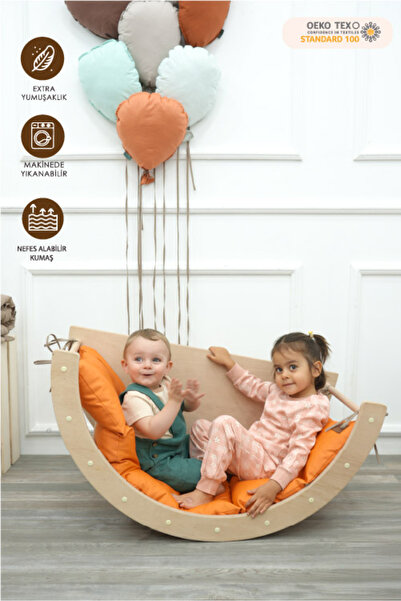 mordesign Montessori Çocuk Oyun Minderi,Katlanabilir Yer Minderi,Anaokul/Kreş...