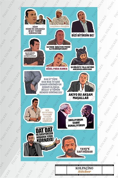 Piksel Grafik Σετ αυτοκόλλητων τηλεφώνου Kolpaçino Laptop Tablet Agenda