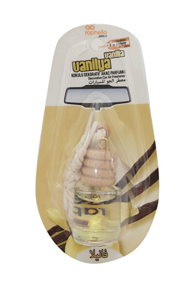 Raphella Vanilya Aromalı Dekoratif Ipli Araç Oto Kokusu 8ml (1 Adet)