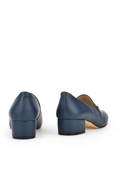 Ziya Жіночі темно-сині шкіряні туфлі на підборах - 1431030Z1607
