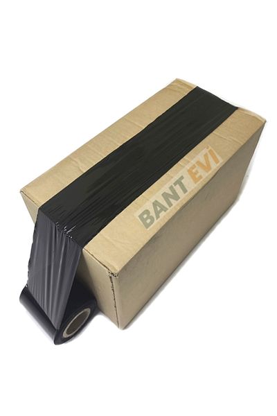BANT EVİ Black Stretch Film 2 Pieces 10Cmx250M 23 Micron Black Pallet Stretch