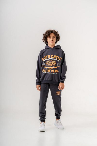 Mışıl Kids Los AngElEs City WEstSidE - Boys' Tracksuit Set, Denim Top and Bottom Set