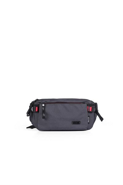 ÇÇS Ççs Men's Fabric Waist and Body Bag 31316 Gray