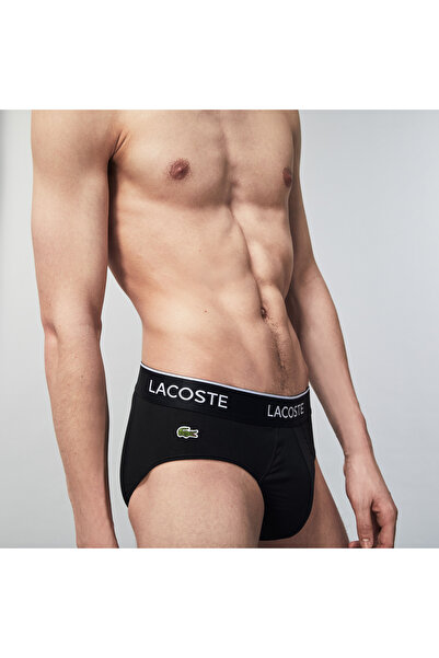 Lacoste Erkek 3'lü Siyah Boxer