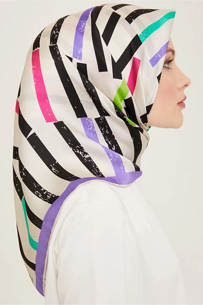 Armine - Μεταξωτό κασκόλ 2024 Άνοιξη και Καλοκαίρι Twill Silk 9101-04