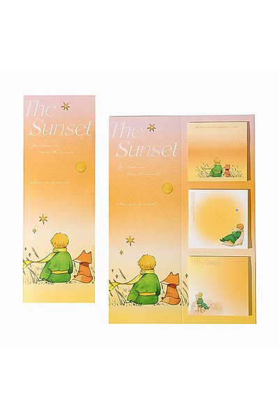 GUGUK مجموعة الإشارات المرجعية ولوحة الملاحظات تحت عنوان The Sunset • Post-it • Sticky Note