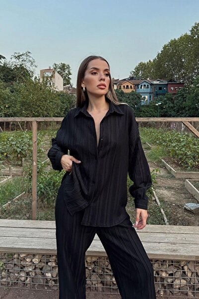 RİVASS Piliseli Pantolon Gömlek Takım