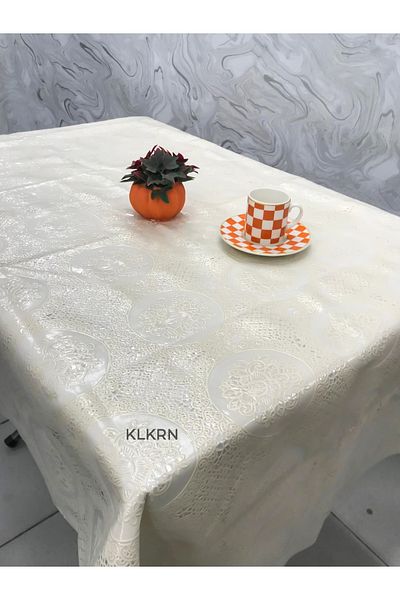 Kolkıran Züccaciye Floral Patterned Imported Pvc Oilcloth - Patterned Erasable Tablecloth