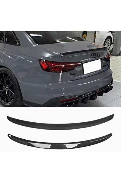 MKG Otomotiv Audi A4 B9 S4 Uyumlu  Bagaj Üstü Spoiler Parlak Siyah Spoyler Pl...
